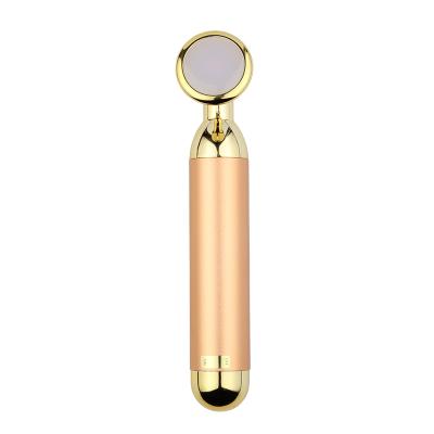 China Skin Tightening 2021 New 24k Gold Vibration Eye Massager Energy Beauty Facial Bar For Women for sale