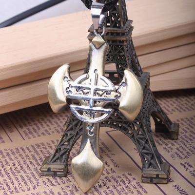 China Retro bohemian style antique copper cross Women pendant Men necklace   QNN4001 for sale