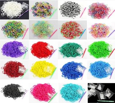 China 24 Colors cheap loom rubber bands for knitting rubber band bracelets DIY for sale