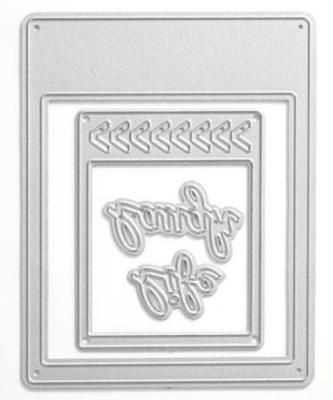 China New DIY kit letter template Rectangle etched pattern ET-6507 for sale