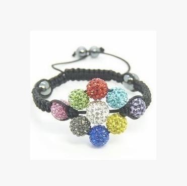 China Tresor Paris Shambhala Flower Bracelet Hand-Woven Shamballa Bracelets Wholesale for sale