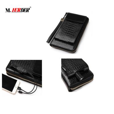 China Luxury New Fashion Card Wallet 8000mAh Solar Charger Wallet For Phone Case Card Wallet for sale