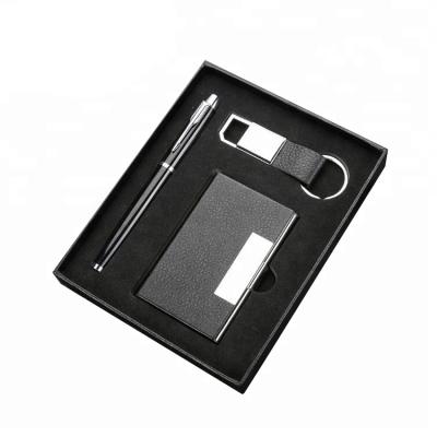 China Men's Classic Luxury Promotional Business Agriculture Stationery Christmas Wallet Pen Gift Corporate Set for sale