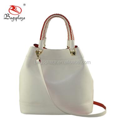 China Wholesale Beige Simple Braided Fashion Purses Bags Women Handbags CC46-187 for sale