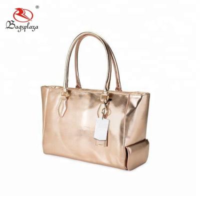 China High Quality Fashion Ladies Bags Purses PU Gold Metallic Hide Wine Packaging Fantasy Handbags Wine Purse for sale