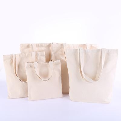 China Customized Universal Reusable Bag Shopping Bags Tote Cotton Canvas Natural Simple Tote Bag for sale