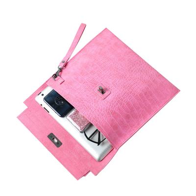 China Wholesale Crocodile Pattern Tablet Sleeve Small Laptop Bag Women Laptop Cover Device Tablet Pocket Netbook Sleeve for sale