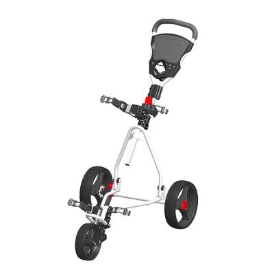 China Aluminum Frame High Performance 3 Wheel Trolley Push Aluminum Golf Cart for sale