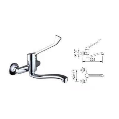 China Chromed Modern Single Handle Shower Mixer For Handicapped for sale