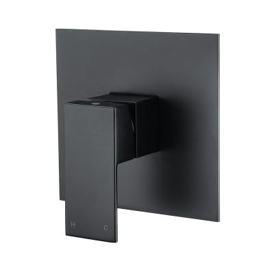 China Modern Wall Mounted Shower Faucets Matte Black for sale