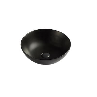 China Modern Design Modern Matte Slim Rim Color Round Countertop Mounted Hand Sink for sale