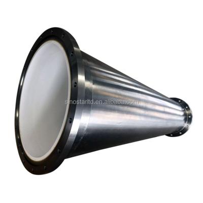 China Factory Alumina Ceramic Cleaner Paper Pulping Cone With Stainless Steel Shell for sale