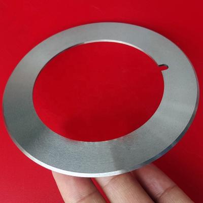 China Wear-Resistance China Made Fixed Blade Slit Machine Paper Cutting Round Lid Knives for sale