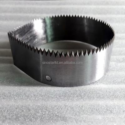 China SUS Food Packaging Sealing Machine Serrated Cutting Blade for sale