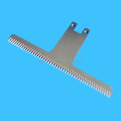 China Serrated Serrated Knives For Packing Machine PE Film Bag Food Packing Machine Serrated Blade for sale