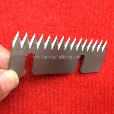 China Used for plastic bag cutting sealing machine serrated plastic bag cutting blade for sale