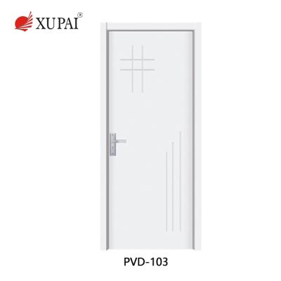 China Cheap modern swing pvc bathroom door pvc coated wooden door pvc door for sale