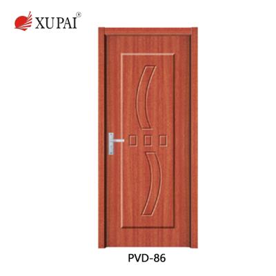 China China Zhejiang Manufacture MDF+Finger Common Fir wood+PVC PVC Interior Swing Doors for sale