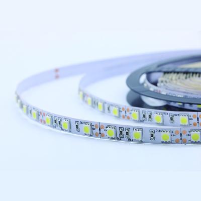 China Professional home manufacturer Waterproof 12V 6000K flexible IP20 5050 led strip light for sale