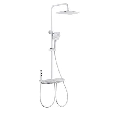 China With diverter good quality modern bathroom stainless steel shower set white shower column for sale