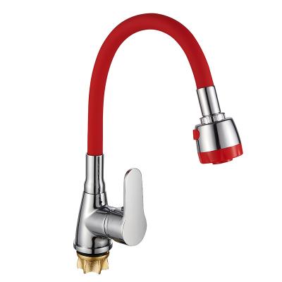 China Pull Out Spray Kitchen Faucet Good Quality Colorful Zinc Alloy Water Tap for sale