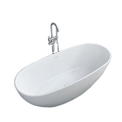 China Hotsale Freestanding White Freestanding Acrylic Bathtub With Large Space for sale