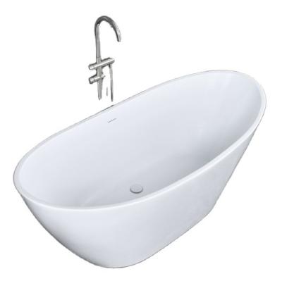 China Freestanding Practical Freestanding Acrylic Soaking Bathtub With Simple Design for sale