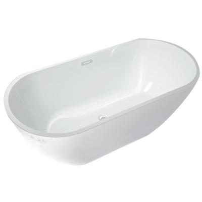 China Square Freestanding Popular White Bathroom Acrylic Bathtub for sale