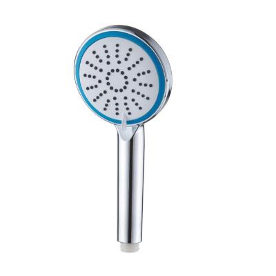 China No Turnout New Bathroom Waterfall Colored ABS Plastic Shower Head With Chrome Back for sale