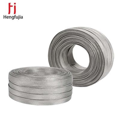 China 25mm Square Solar Photovoltaic Chinese Manufacturers Tin Copper Braided Wire Braided Copper Braided Wire Copper for sale