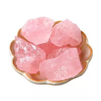 China Wholesale Natural Raw Stones Healing Stones Bulk Crystals From China Rose Quartz Crystal Stone for sale