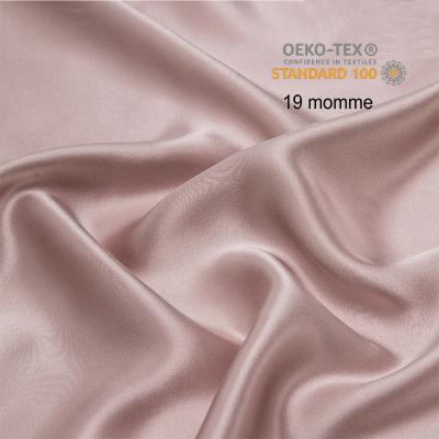 China Breathable Wholesale Custom Plain Dyed Satin Charmeuse Fabric 100% Silk Silk Fabric for sale