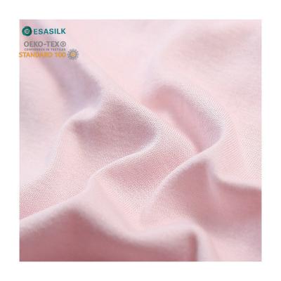 China Good quality stretch fabric 148CM spandex 120G/M2 silk knit silk jersey knitted fabric for sale