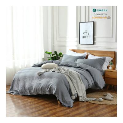 China Non-Toxic Natural Fresh Linen Beddings Washed Linen Duvet Cover Linen Set for sale