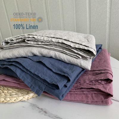 China Oeko-Tex Disposable 100% French Nature Bedding Wholesale Linen Horizontal Layer French Cloth Sheet for sale