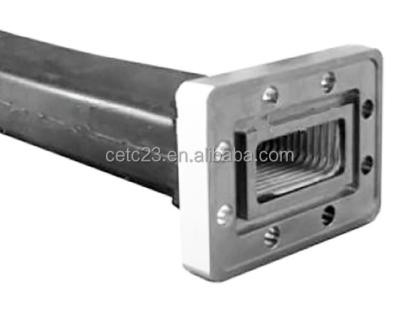 China Silver Plated C Band WR187 Standard Rectangular Torsion Copper Flexible Waveguide for sale