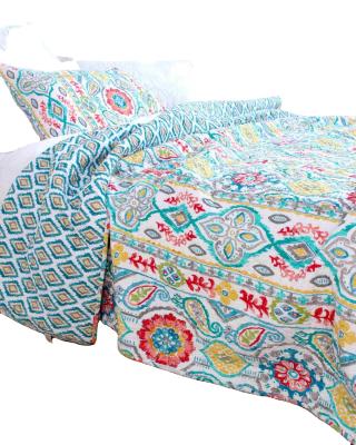 China Plain Amazon best sellingFashionable luxury bedspread set,good quilted bedspread for sale