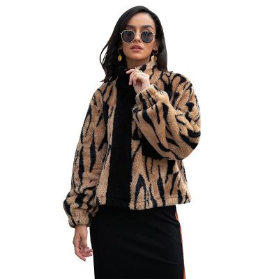 China Anti-Wrinkle 2022 Leopard Print Cardigan Women Coat Women's Winter Cardigan Women's Long Sleeve Sexy Street Coat For Women for sale