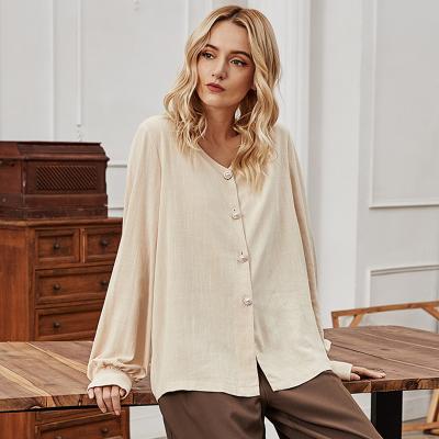 China New Fashion Breathable Wholesale High Quality Women Clothing Long Sleeve Elegant Casual Blouse Shirts For Women for sale