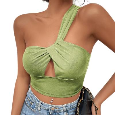 China Wholesale Breathable Women Beach Strappy Tops Summer Fashion Solid Sexy Women Sleeveless Ladies Tops for sale