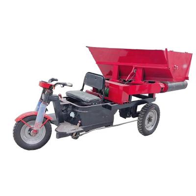 China Easy Operation Electric Dump Tricycle Dump Mix Truck Large Capacity Large Wheel for sale