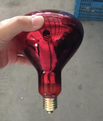 China Red Energy Efficient R125 Pet Light Bulb R125 250w Infrared Heating Lamp Brass Bulb R125 Energy Efficient Infrared Heat Lamp for sale