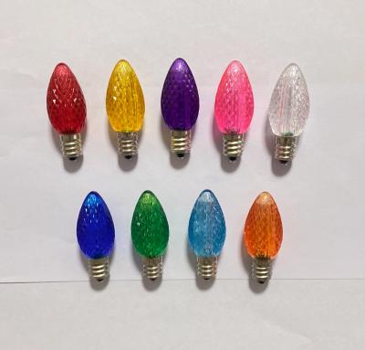 China Garden C7 Faceted Decorative LED Christmas Light Bulb C7 LED BULB for sale