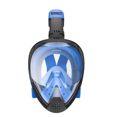 China Eco-friendly Scuba Diving Masks Scuba Anti Fog Full Face Snorkel Underwater Dry Mask for sale