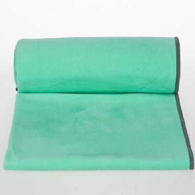 China Anit Non Slip Slip Sheared Foldable Suede Covers Gym Yoga Mat Towel for sale