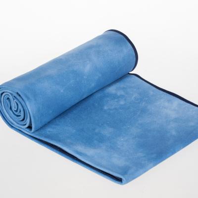 China Colorful Gym Mat Tie-Dyed Soft Microfiber Yoga Quick-Drying Warm Towel Non-Skid Non-Slip for sale