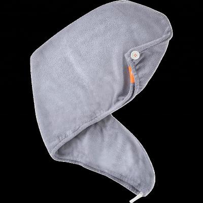 China Compressed Shower Spa Wrap Hair Dryer Hat Microfiber Terry Turban Head Dry Hair Towel for sale