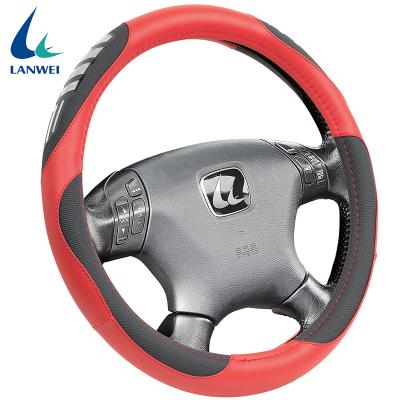 China Factory Supply Best Selling Cool PVC Leather Car PU Steering Wheel Cover for sale