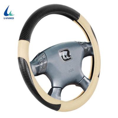 China CU-1105004 Bling Bling PU Durable American Popular Leather Car Anti Slip Steering Wheel Cover for sale