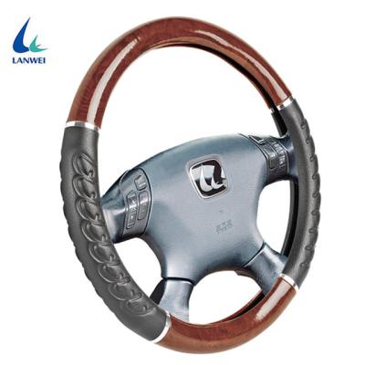 China 14Inch PVC Anti-Slip Automobile Driving Comfortable Breathable Cool Car Steering Wheel Cover for sale